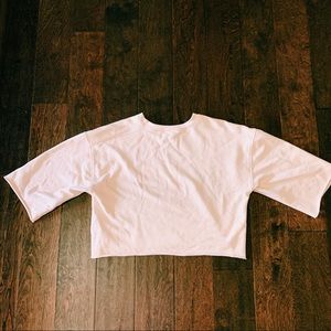 BAGGY QUARTER LENGTH LIGHT PINK SHIRT